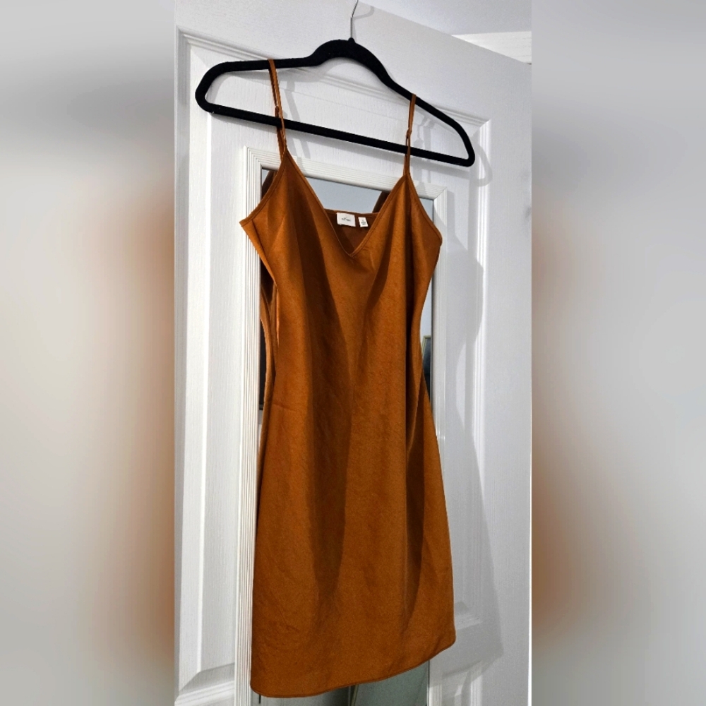 Aritzia Tan Slip Dress size S
